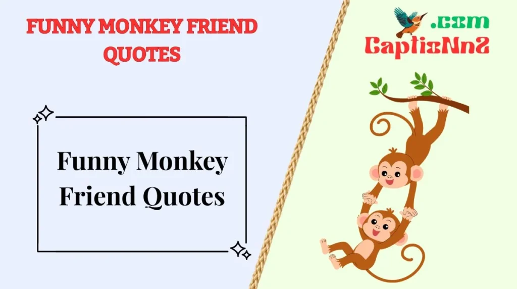 Funny Monkey Friend Quotes