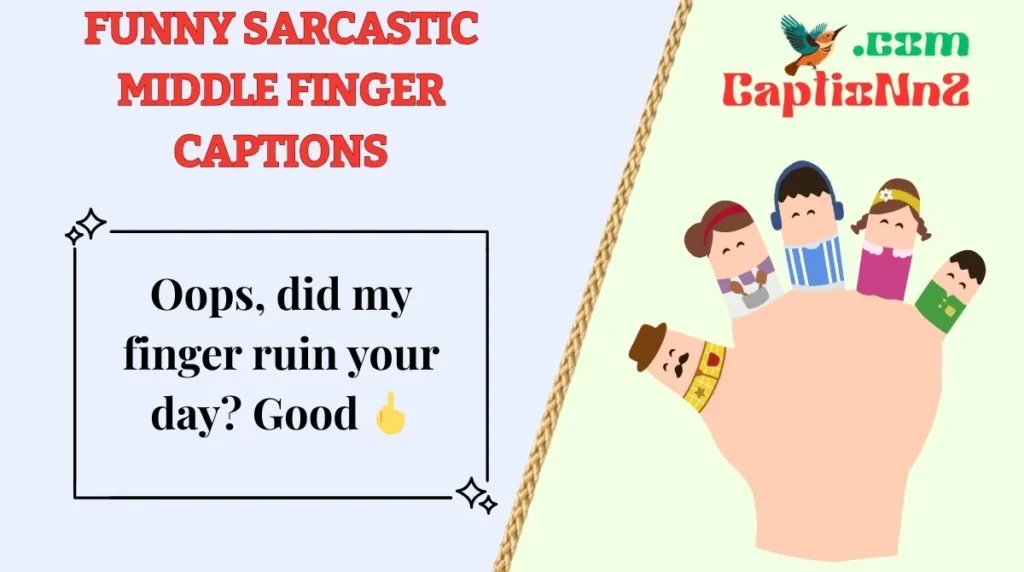Funny Sarcastic Middle Finger Captions