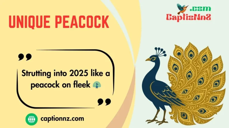 Peacock Captions For Instagram