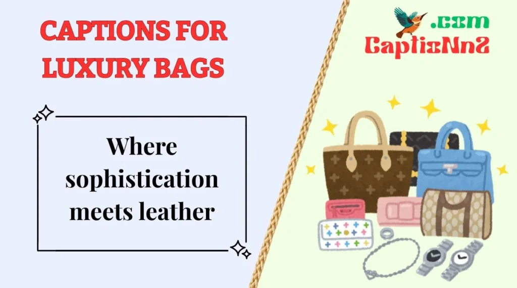 Captions for Luxury Bags