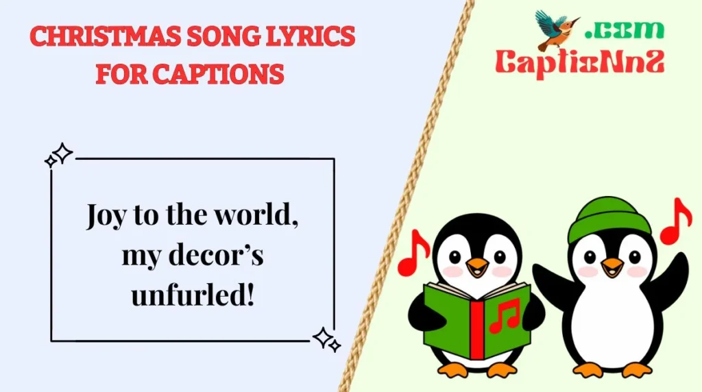 Christmas Song Lyrics for Captions 