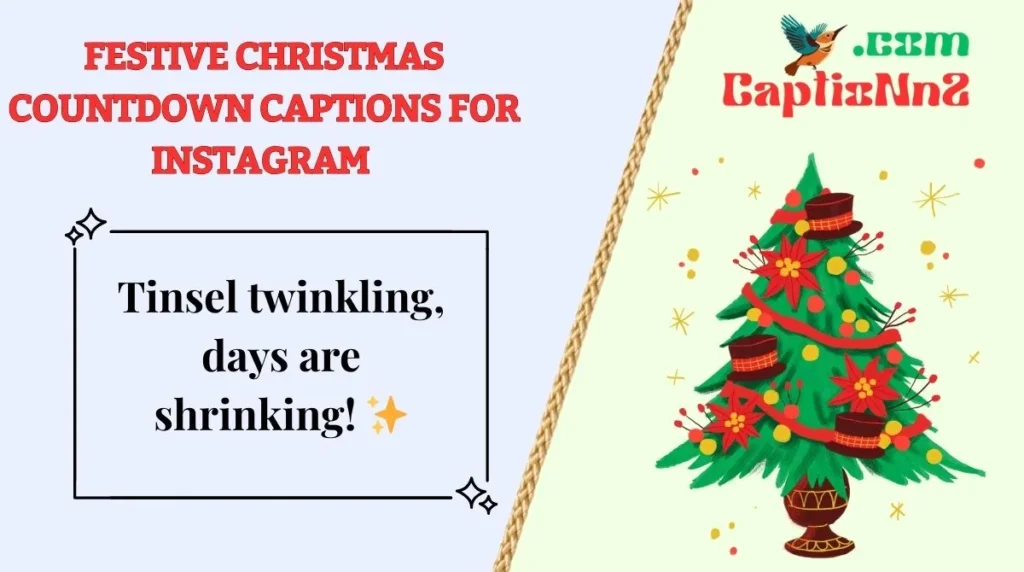 Festive Christmas Countdown Captions for Instagram 