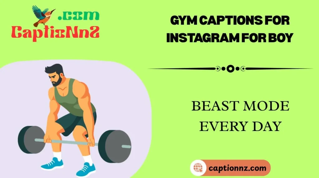 Gym Captions for Instagram for Boy