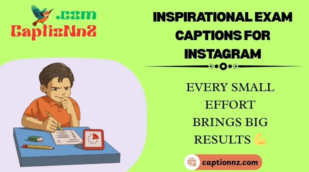 Inspirational Exam Captions for Instagram