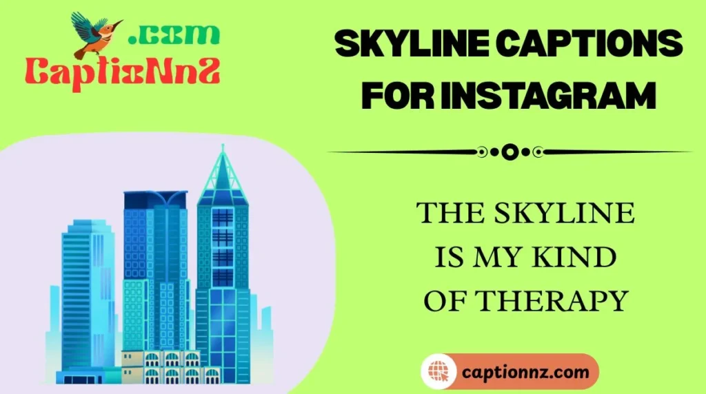 The skyline is my kind of therapy