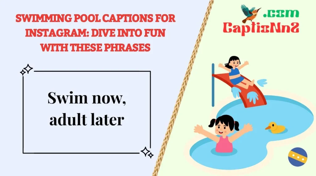 Fun and Refreshing Pool Captionsđââď¸ for Instagram