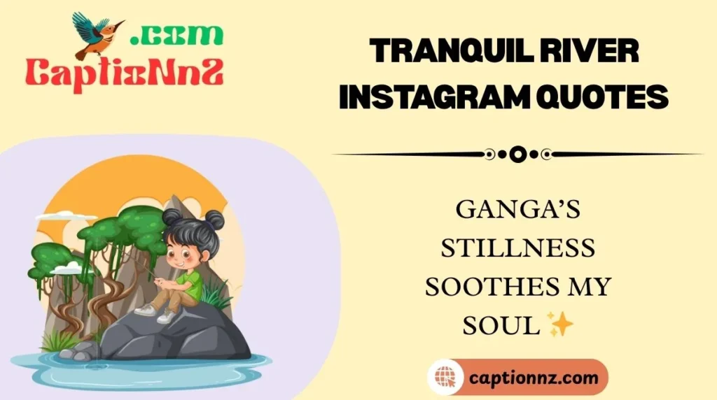 Tranquil River Instagram Quotes
