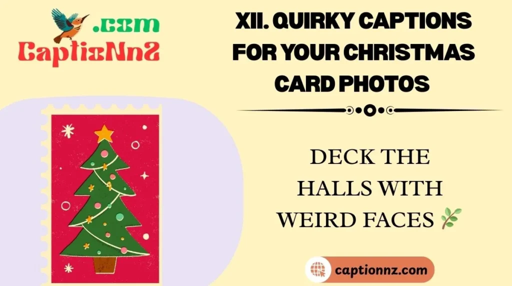 XII. Quirky Captions for Your Christmas Card Photos