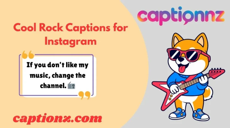 Cool Rock Captions for Instagram